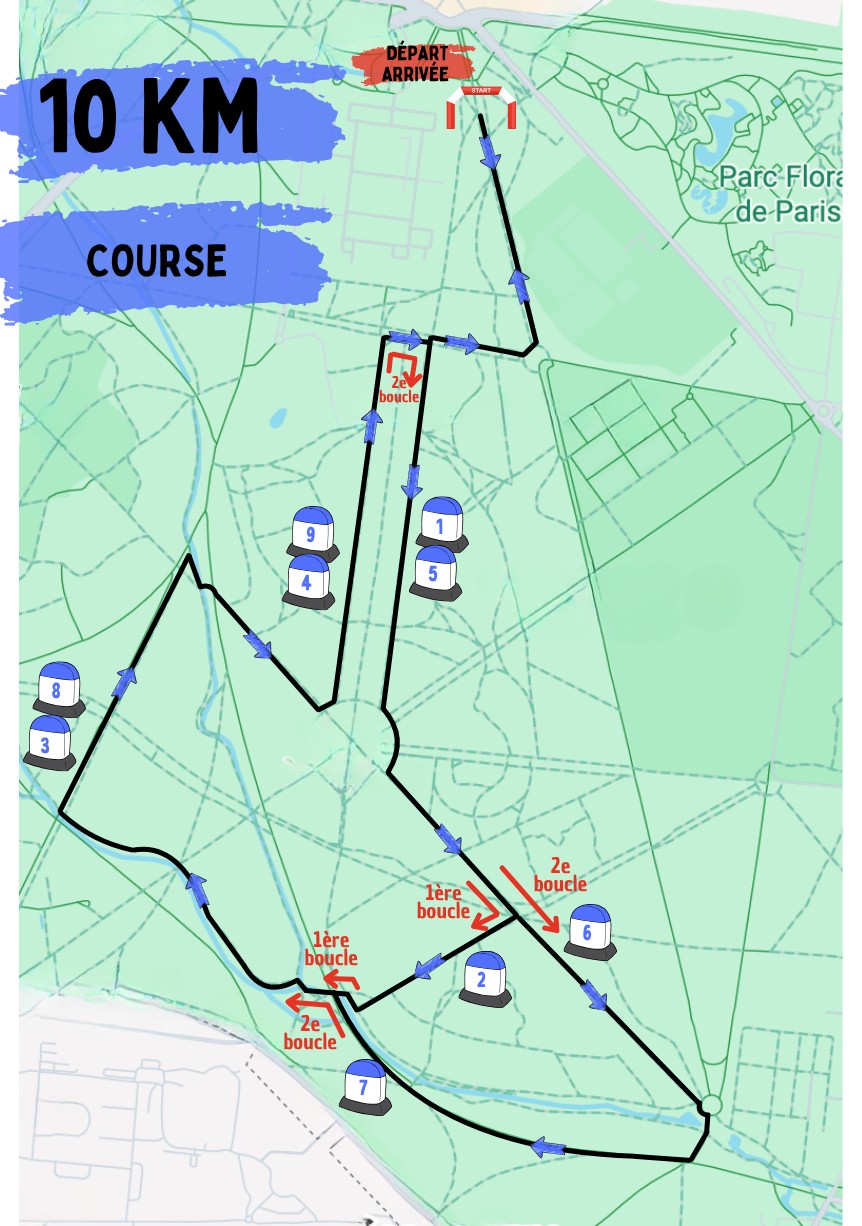 Parcours Kilomètre zéro - 10km