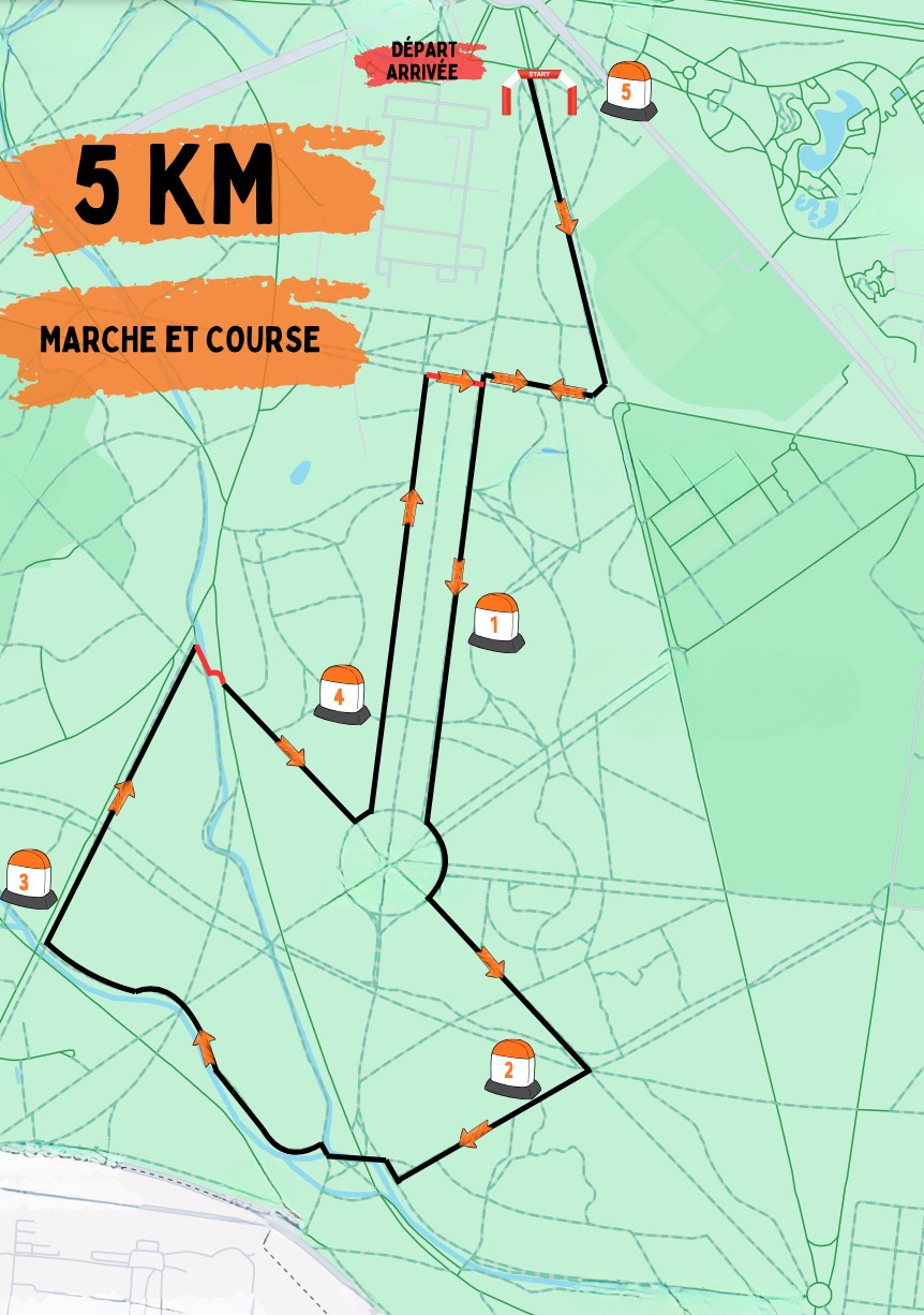 Parcours Kilomètre zéro - 5km